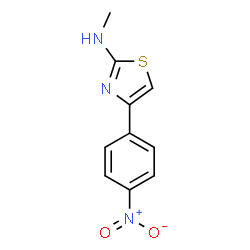 ChemSpider 2D Image | N-Methyl-4-(4-nitrophenyl)-1,3-thiazol-2-amine | C10H9N3O2S