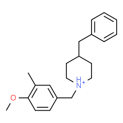 ChemSpider 2D Image | 4-Benzyl-1-(4-methoxy-3-methylbenzyl)piperidinium | C21H28NO