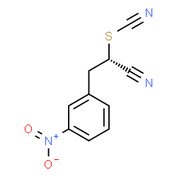 ChemSpider 2D Image | (1S)-1-Cyano-2-(3-nitrophenyl)ethyl thiocyanate | C10H7N3O2S