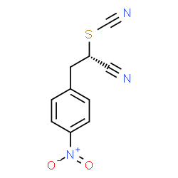 ChemSpider 2D Image | (1S)-1-Cyano-2-(4-nitrophenyl)ethyl thiocyanate | C10H7N3O2S