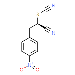 ChemSpider 2D Image | (1R)-1-Cyano-2-(4-nitrophenyl)ethyl thiocyanate | C10H7N3O2S