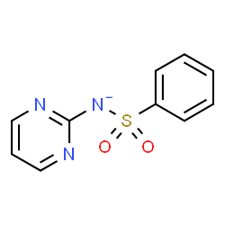 ChemSpider 2D Image | (Phenylsulfonyl)(2-pyrimidinyl)azanide | C10H8N3O2S