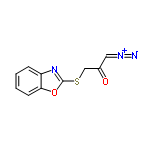 InChI=1/C10H7N3O2S/c11-12-5-7(14)6-16-10-13-8-3-1-2-4-9(8)15-10/h1-5H,6H2