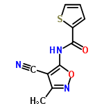 InChI=1/C10H7N3O2S/c1-6-7(5-11)10(15-13-6)12-9(14)8-3-2-4-16-8/h2-4H,1H3,(H,12,14)