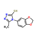 InChI=1/C10H9N3O2S/c1-6-11-12-10(16)13(6)7-2-3-8-9(4-7)15-5-14-8/h2-4H,5H2,1H3,(H,12,16)