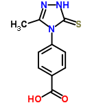 InChI=1/C10H9N3O2S/c1-6-11-12-10(16)13(6)8-4-2-7(3-5-8)9(14)15/h2-5H,1H3,(H,12,16)(H,14,15)