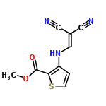 InChI=1/C10H7N3O2S/c1-15-10(14)9-8(2-3-16-9)13-6-7(4-11)5-12/h2-3,6,13H,1H3