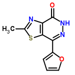 InChI=1/C10H7N3O2S/c1-5-11-8-9(16-5)7(12-13-10(8)14)6-3-2-4-15-6/h2-4H,1H3,(H,13,14)