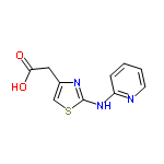 InChI=1/C10H9N3O2S/c14-9(15)5-7-6-16-10(12-7)13-8-3-1-2-4-11-8/h1-4,6H,5H2,(H,14,15)(H,11,12,13)