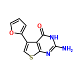 InChI=1/C10H7N3O2S/c11-10-12-8(14)7-5(4-16-9(7)13-10)6-2-1-3-15-6/h1-4H,(H3,11,12,13,14)