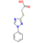 InChI=1/C10H9N3O2S/c14-9(15)6-16-10-11-7-13(12-10)8-4-2-1-3-5-8/h1-5,7H,6H2,(H,14,15)