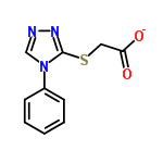 InChI=1/C10H9N3O2S/c14-9(15)6-16-10-12-11-7-13(10)8-4-2-1-3-5-8/h1-5,7H,6H2,(H,14,15)/p-1