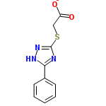 InChI=1/C10H9N3O2S/c14-8(15)6-16-10-11-9(12-13-10)7-4-2-1-3-5-7/h1-5H,6H2,(H,14,15)(H,11,12,13)/p-1