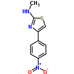 InChI=1/C10H9N3O2S/c1-11-10-12-9(6-16-10)7-2-4-8(5-3-7)13(14)15/h2-6H,1H3,(H,11,12)