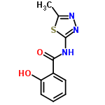 InChI=1/C10H9N3O2S/c1-6-12-13-10(16-6)11-9(15)7-4-2-3-5-8(7)14/h2-5,14H,1H3,(H,11,13,15)