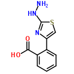 InChI=1/C10H9N3O2S/c11-13-10-12-8(5-16-10)6-3-1-2-4-7(6)9(14)15/h1-5H,11H2,(H,12,13)(H,14,15)