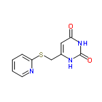 InChI=1/C10H9N3O2S/c14-8-5-7(12-10(15)13-8)6-16-9-3-1-2-4-11-9/h1-5H,6H2,(H2,12,13,14,15)