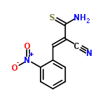 InChI=1/C10H7N3O2S/c11-6-8(10(12)16)5-7-3-1-2-4-9(7)13(14)15/h1-5H,(H2,12,16)/b8-5+