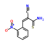 InChI=1/C10H7N3O2S/c11-6-8(10(12)16)5-7-3-1-2-4-9(7)13(14)15/h1-5H,(H2,12,16)/b8-5-