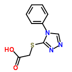 InChI=1/C10H9N3O2S/c14-9(15)6-16-10-12-11-7-13(10)8-4-2-1-3-5-8/h1-5,7H,6H2,(H,14,15)