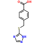 InChI=1/C10H9N3O2S/c14-9(15)8-3-1-7(2-4-8)5-16-10-11-6-12-13-10/h1-4,6H,5H2,(H,14,15)(H,11,12,13)