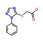 InChI=1/C10H9N3O2S/c14-9(15)6-16-10-11-7-12-13(10)8-4-2-1-3-5-8/h1-5,7H,6H2,(H,14,15)/p-1