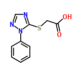 InChI=1/C10H9N3O2S/c14-9(15)6-16-10-11-7-12-13(10)8-4-2-1-3-5-8/h1-5,7H,6H2,(H,14,15)